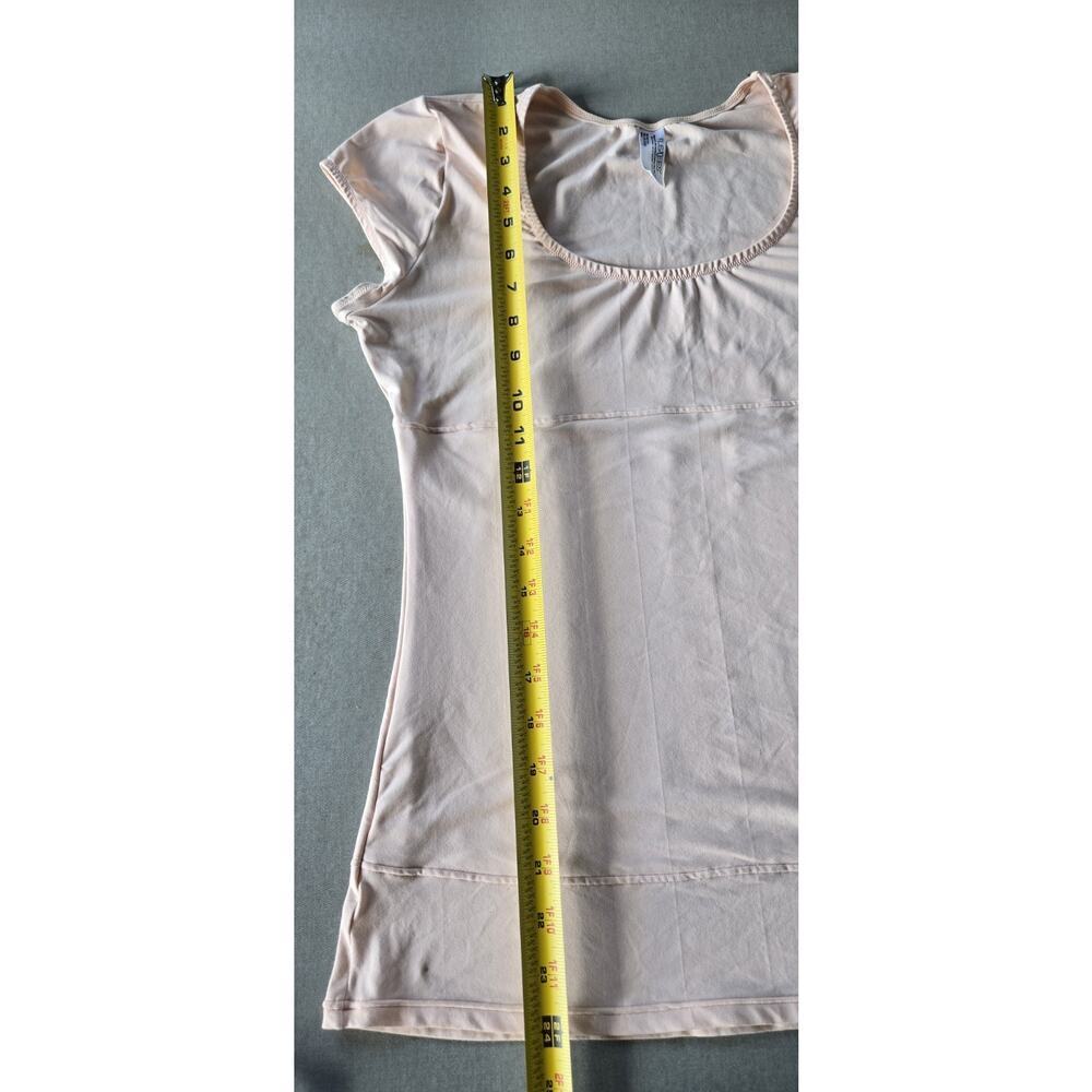 Flexees‎ Womens 2XL Pink Tee Shirt Shapewear Layer SS Scoop Maidenform - Picture 4 of 6